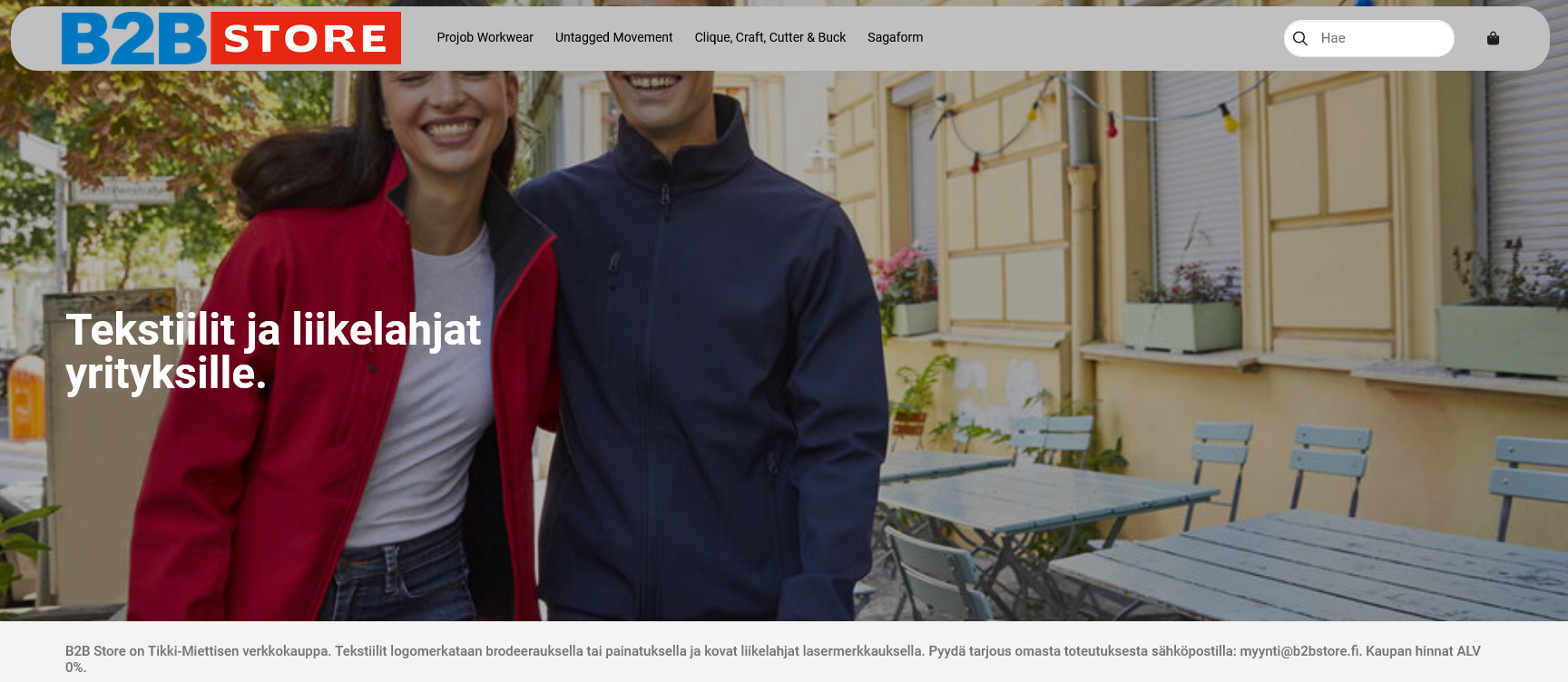 B2B Store -verkkokauppaan linkki.